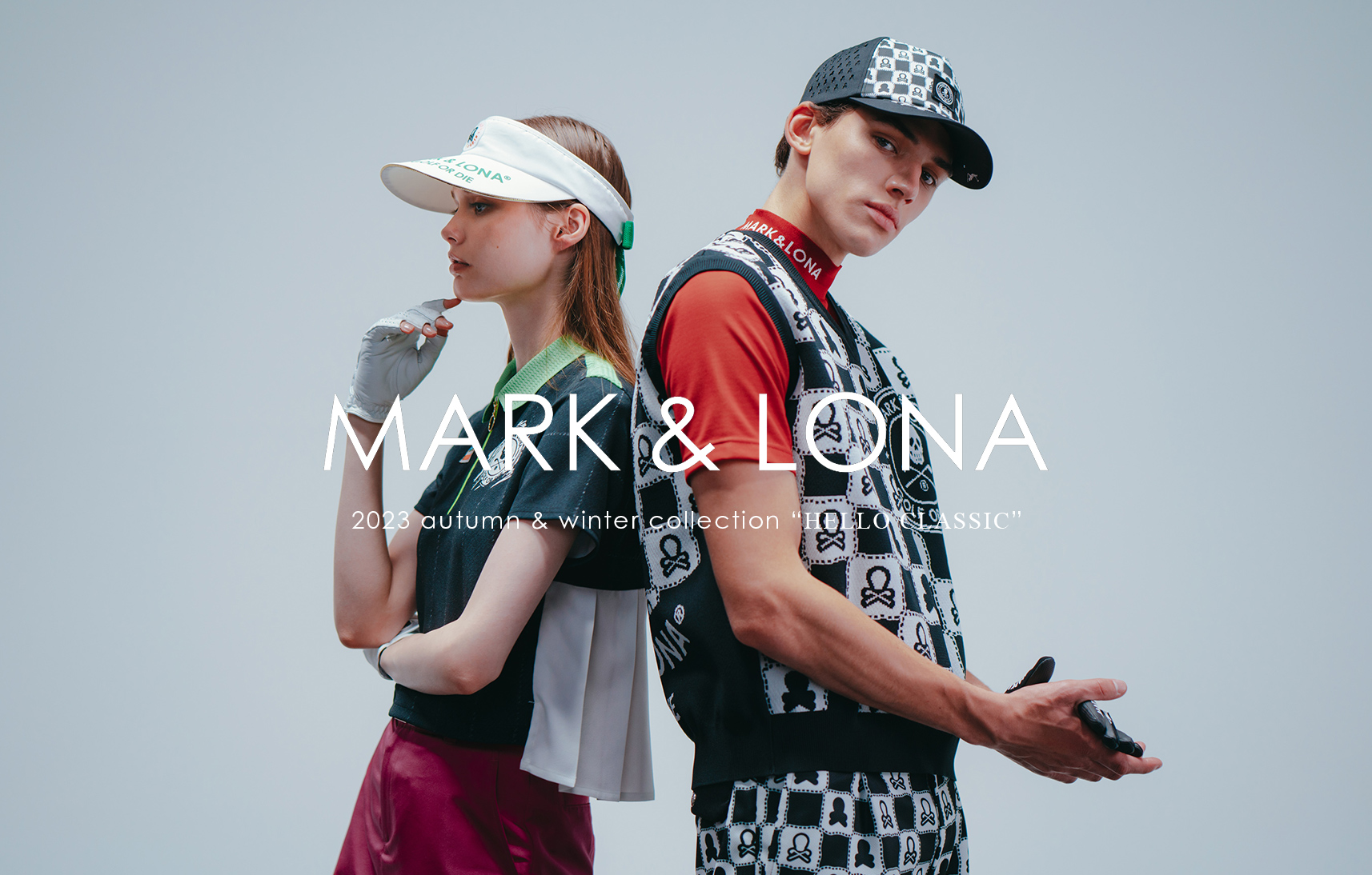 大宮 【mark&lona】マークアンドロナ モックネックシャツ ロゴマーク